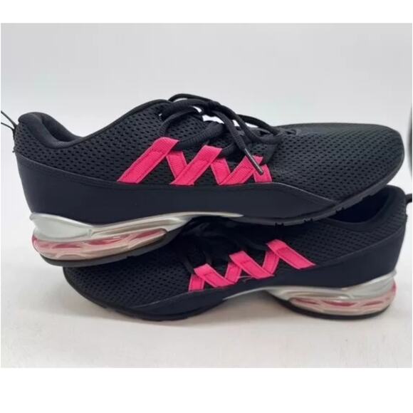 PUMA WOMENS RIAZE PROWL POP RUNNING SHOES SNEAKERS BLACK PINK BLUE SIZE 6.5 - Picture 1 of 4